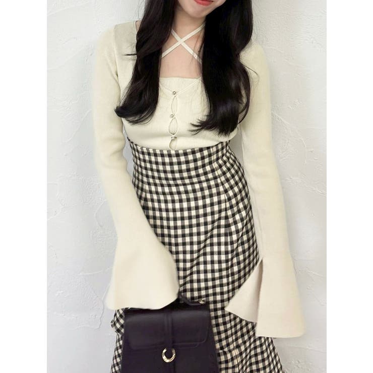 バックレースアップアシメマーメイドスカート | dazzlin | 詳細画像27 