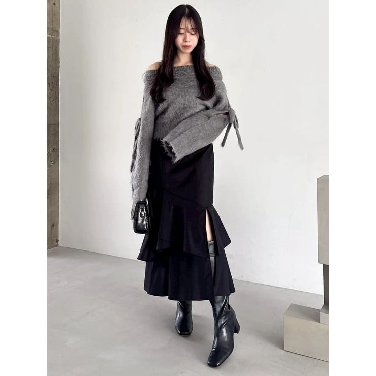 バックレースアップアシメマーメイドスカート | dazzlin | 詳細画像38 