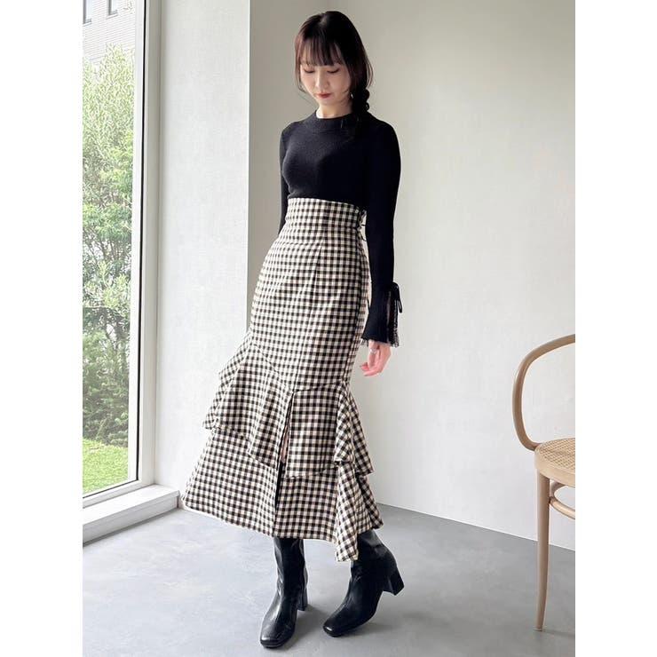 バックレースアップアシメマーメイドスカート | dazzlin | 詳細画像41 