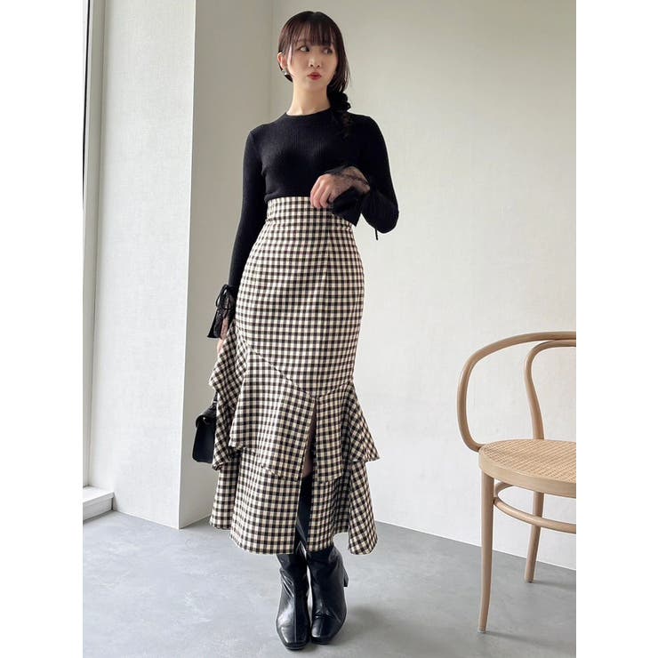 バックレースアップアシメマーメイドスカート | dazzlin | 詳細画像42 