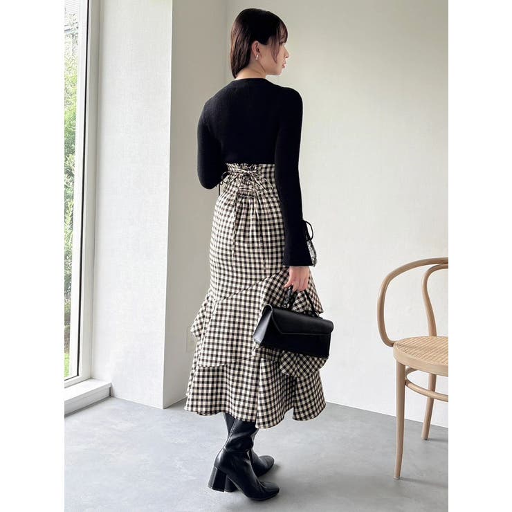 バックレースアップアシメマーメイドスカート | dazzlin | 詳細画像43 