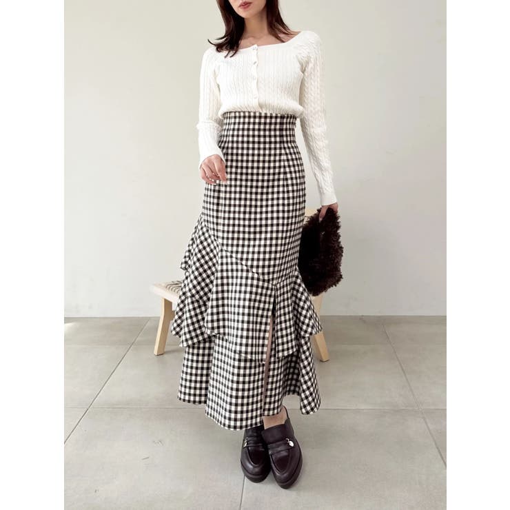 バックレースアップアシメマーメイドスカート | dazzlin | 詳細画像47 