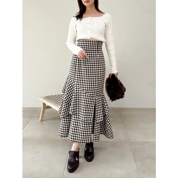 バックレースアップアシメマーメイドスカート | dazzlin | 詳細画像48 