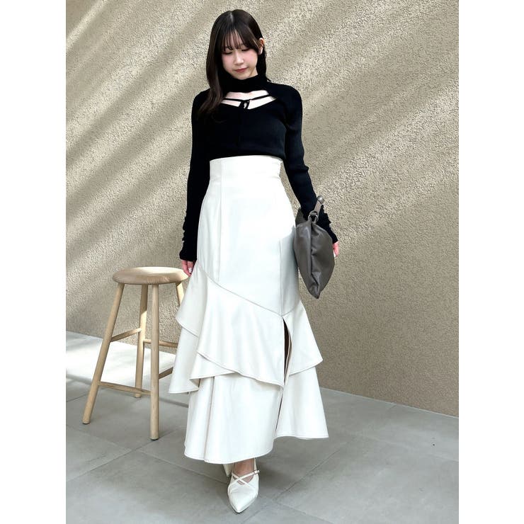 バックレースアップアシメマーメイドスカート | dazzlin | 詳細画像50 