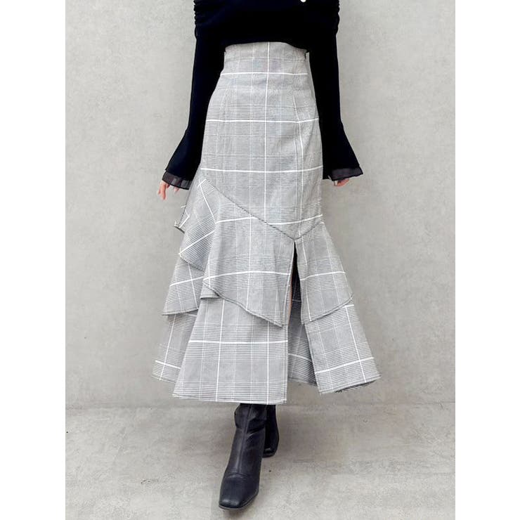 ミックス | バックレースアップアシメマーメイドスカート | dazzlin