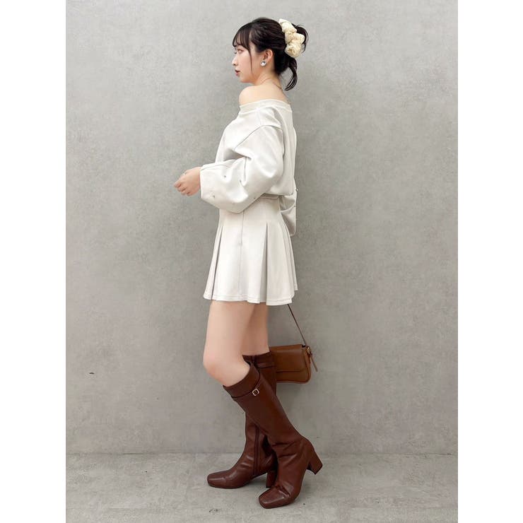 【20周年記念復刻！/セットアップ対応】ボックスプリーツカットミニスカート | dazzlin | 詳細画像10 