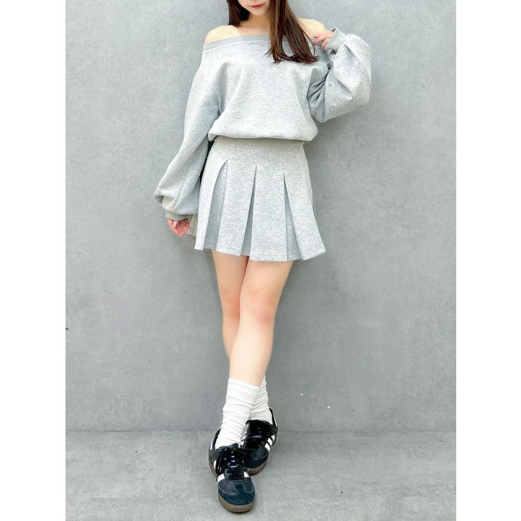 【20周年記念復刻！/セットアップ対応】ボックスプリーツカットミニスカート | dazzlin | 詳細画像14 