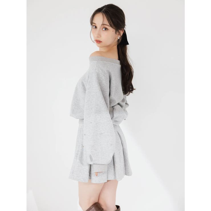 【20周年記念復刻！/セットアップ対応】ボックスプリーツカットミニスカート | dazzlin | 詳細画像5 