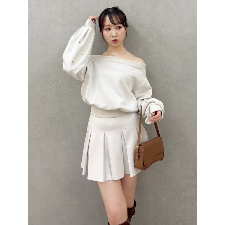 【20周年記念復刻！/セットアップ対応】ボックスプリーツカットミニスカート | dazzlin | 詳細画像6 