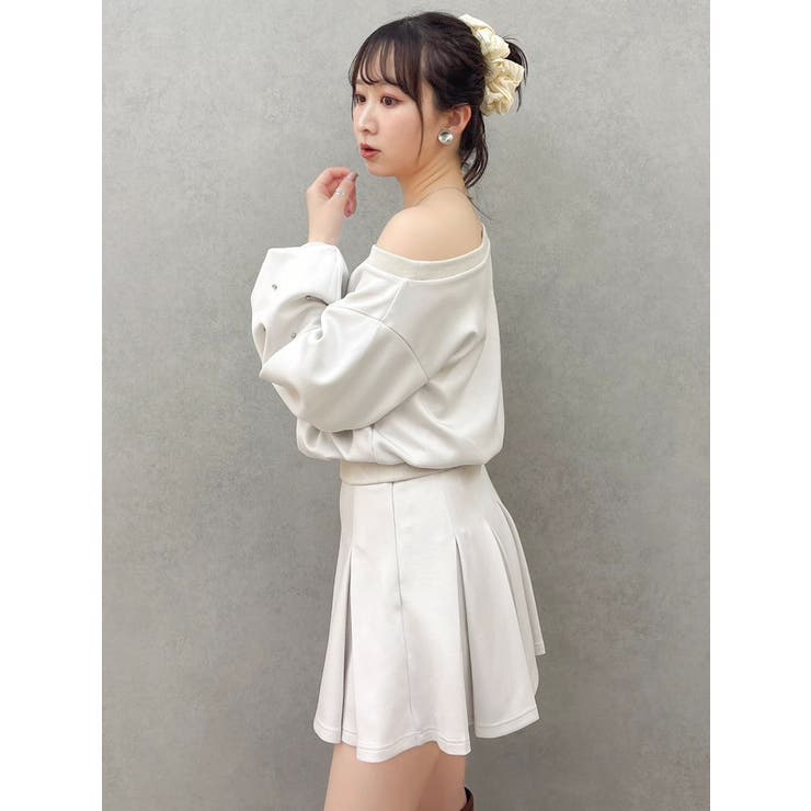 【20周年記念復刻！/セットアップ対応】ボックスプリーツカットミニスカート | dazzlin | 詳細画像8 