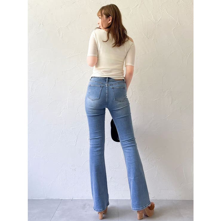 【吉田朱里】メイクアップフレアデニムパンツ | dazzlin | 詳細画像13 