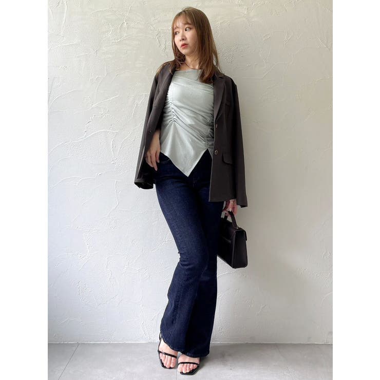 【吉田朱里】メイクアップフレアデニムパンツ | dazzlin | 詳細画像14 