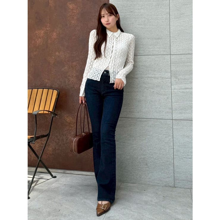 【吉田朱里】メイクアップフレアデニムパンツ | dazzlin | 詳細画像18 