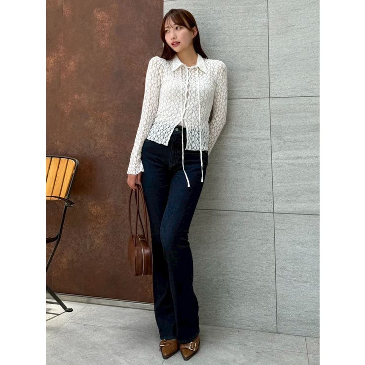 【吉田朱里】メイクアップフレアデニムパンツ | dazzlin | 詳細画像21 