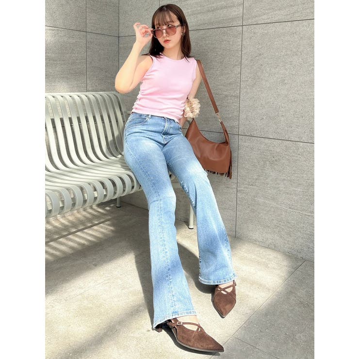 【吉田朱里】メイクアップフレアデニムパンツ | dazzlin | 詳細画像25 