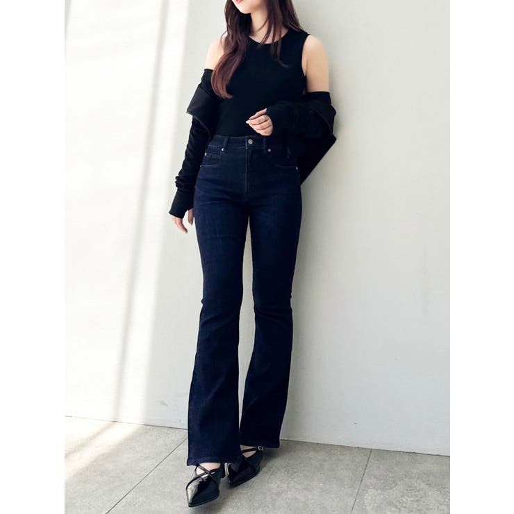 【吉田朱里】メイクアップフレアデニムパンツ | dazzlin | 詳細画像29 