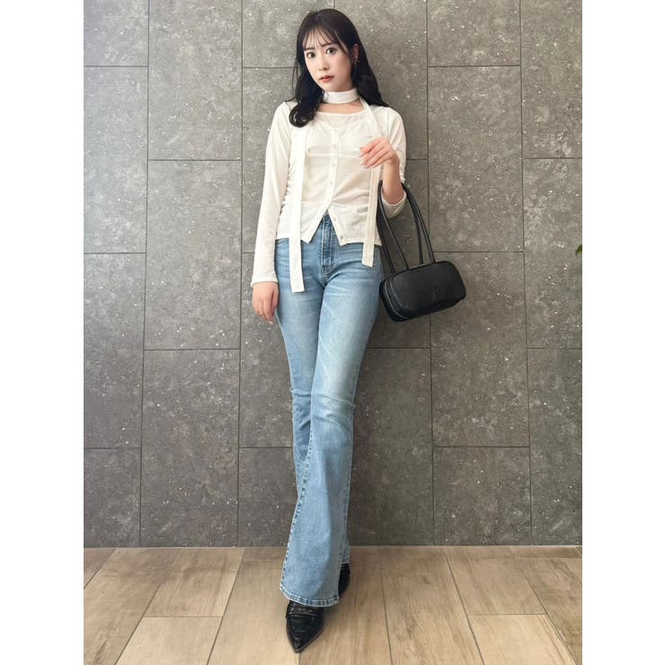 【吉田朱里】メイクアップフレアデニムパンツ | dazzlin | 詳細画像32 