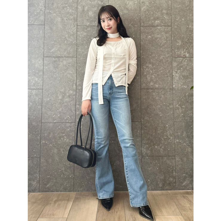 【吉田朱里】メイクアップフレアデニムパンツ | dazzlin | 詳細画像33 