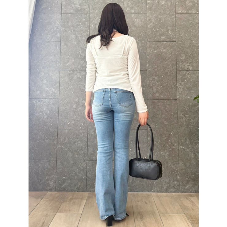 【吉田朱里】メイクアップフレアデニムパンツ | dazzlin | 詳細画像34 