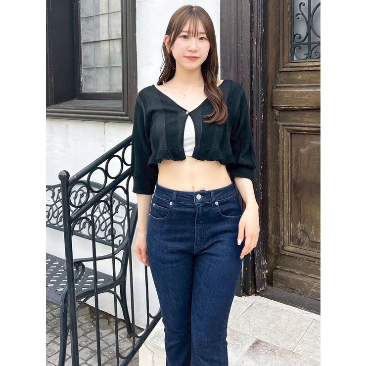 【吉田朱里】メイクアップフレアデニムパンツ | dazzlin | 詳細画像35 