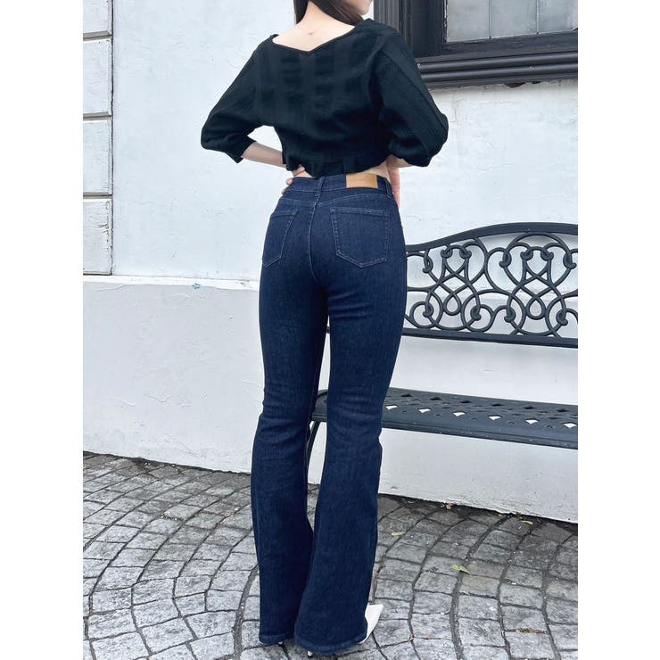 【吉田朱里】メイクアップフレアデニムパンツ | dazzlin | 詳細画像36 