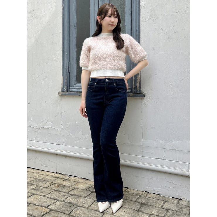 【吉田朱里】メイクアップフレアデニムパンツ | dazzlin | 詳細画像42 