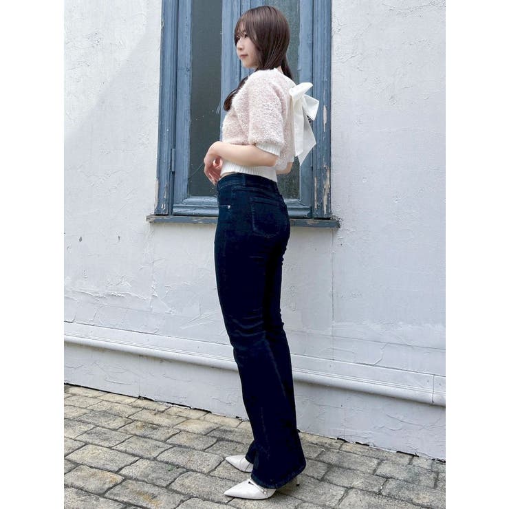 【吉田朱里】メイクアップフレアデニムパンツ | dazzlin | 詳細画像43 