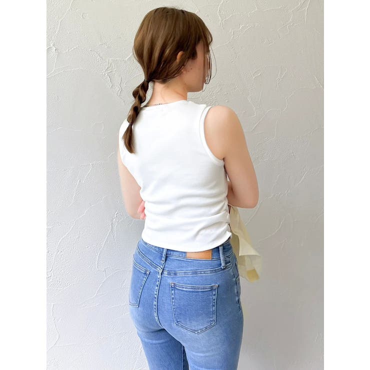 【吉田朱里】メイクアップフレアデニムパンツ | dazzlin | 詳細画像9 