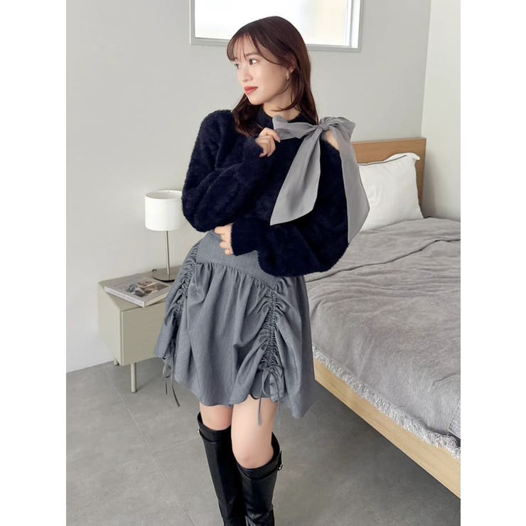 ワンショルミニシャギーニットトップス | dazzlin | 詳細画像13 