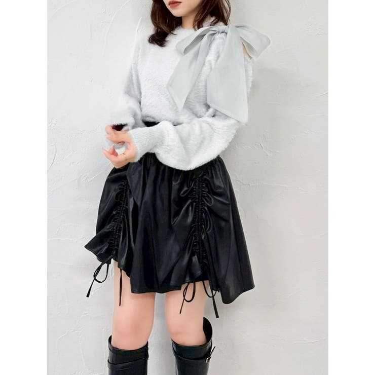 ワンショルミニシャギーニットトップス | dazzlin | 詳細画像21 