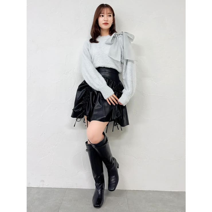 ワンショルミニシャギーニットトップス | dazzlin | 詳細画像22 