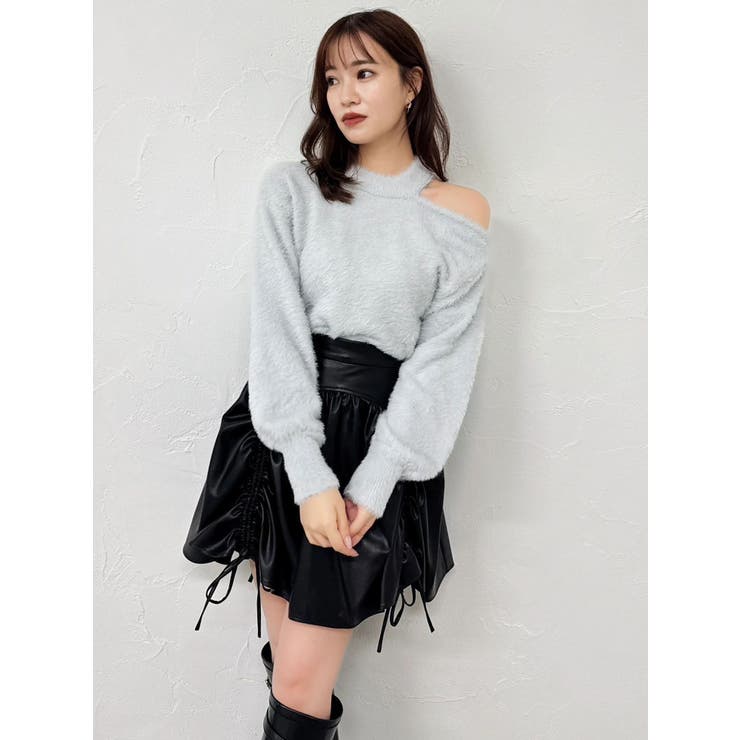 ワンショルミニシャギーニットトップス | dazzlin | 詳細画像23 