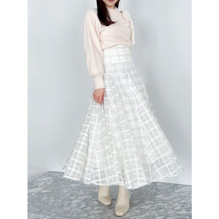 ワンショルミニシャギーニットトップス | dazzlin | 詳細画像28 