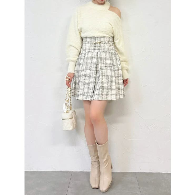 ワンショルミニシャギーニットトップス | dazzlin | 詳細画像35 