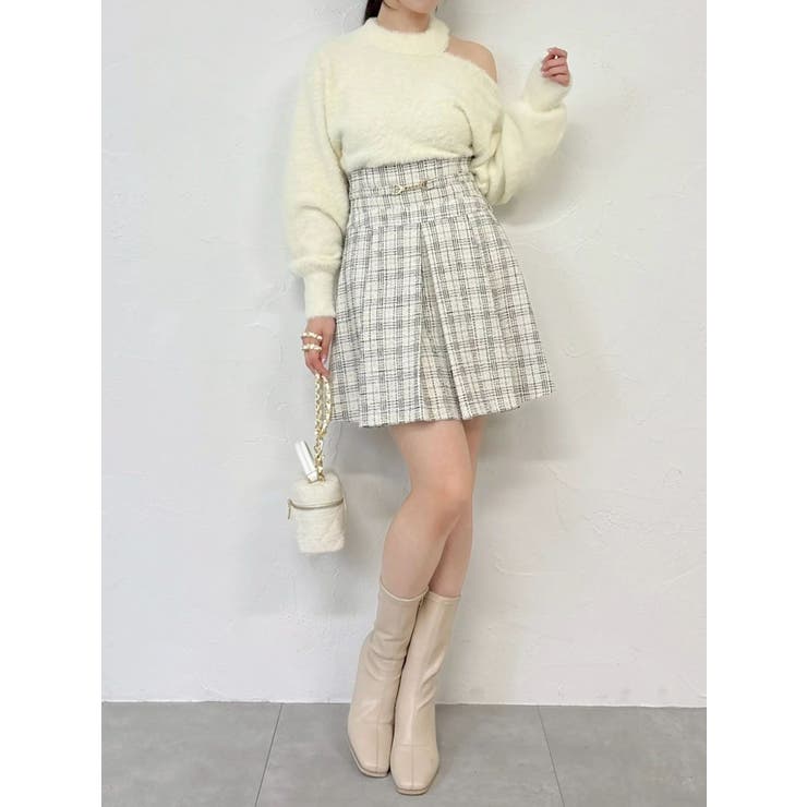 ワンショルミニシャギーニットトップス | dazzlin | 詳細画像36 