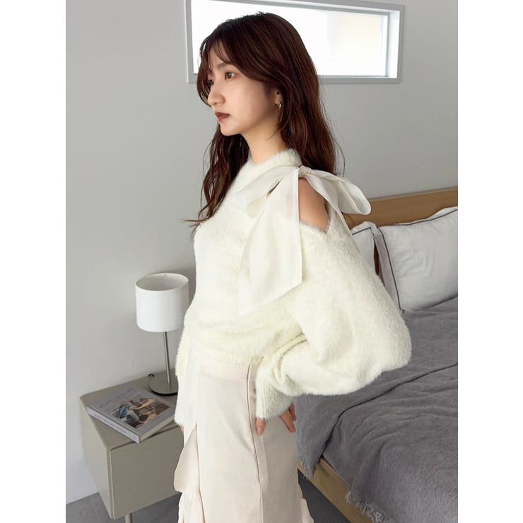 ワンショルミニシャギーニットトップス | dazzlin | 詳細画像39 