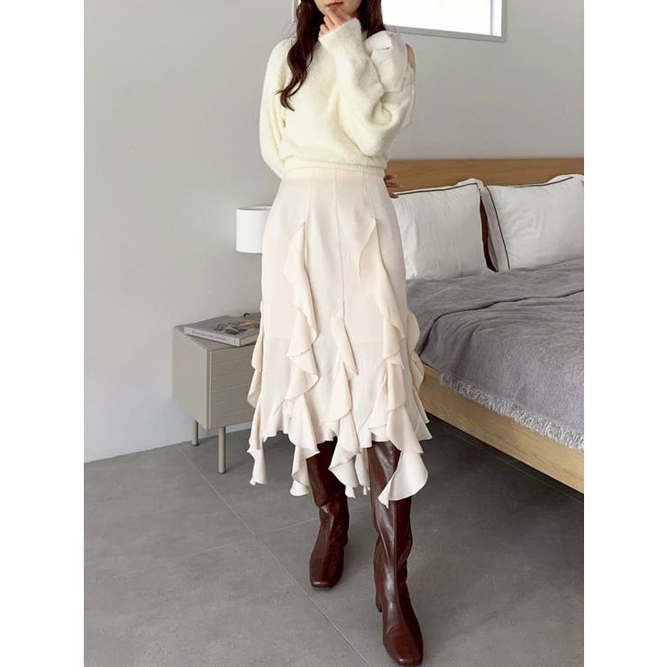 ワンショルミニシャギーニットトップス | dazzlin | 詳細画像41 