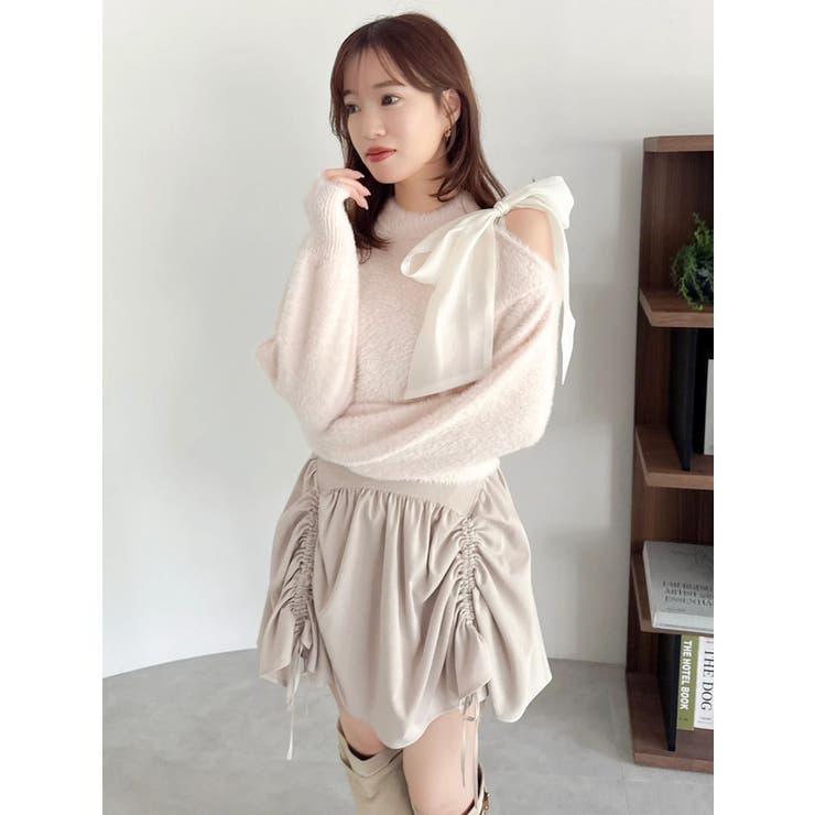 ワンショルミニシャギーニットトップス | dazzlin | 詳細画像6 