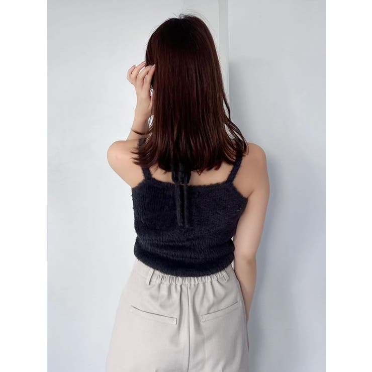 チョーカー付ミニシャギーニットキャミソール | dazzlin | 詳細画像15 