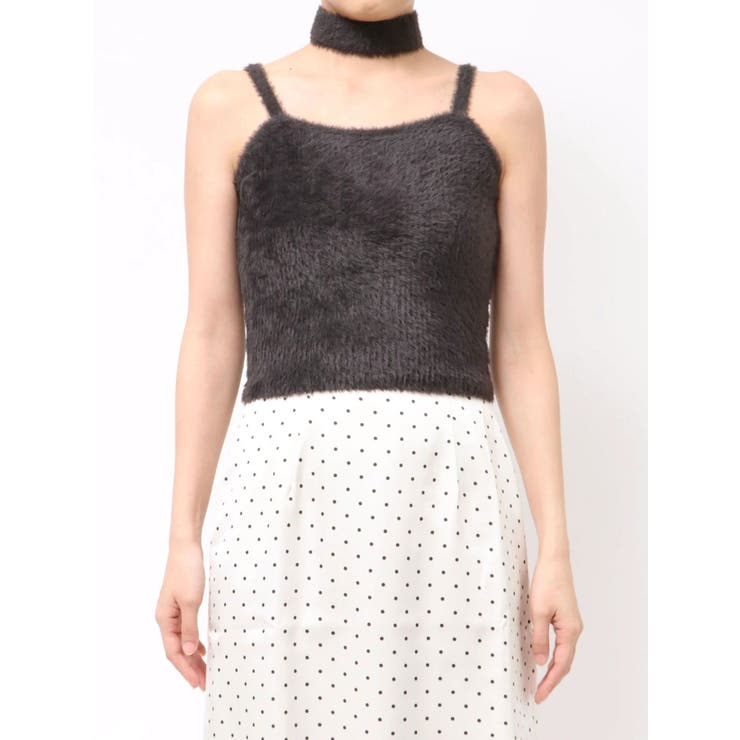 チョーカー付ミニシャギーニットキャミソール | dazzlin | 詳細画像32 