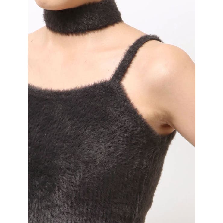 チョーカー付ミニシャギーニットキャミソール | dazzlin | 詳細画像36 