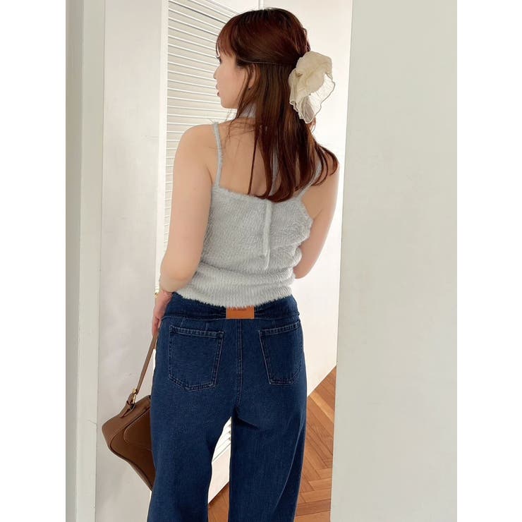 チョーカー付ミニシャギーニットキャミソール | dazzlin | 詳細画像9 