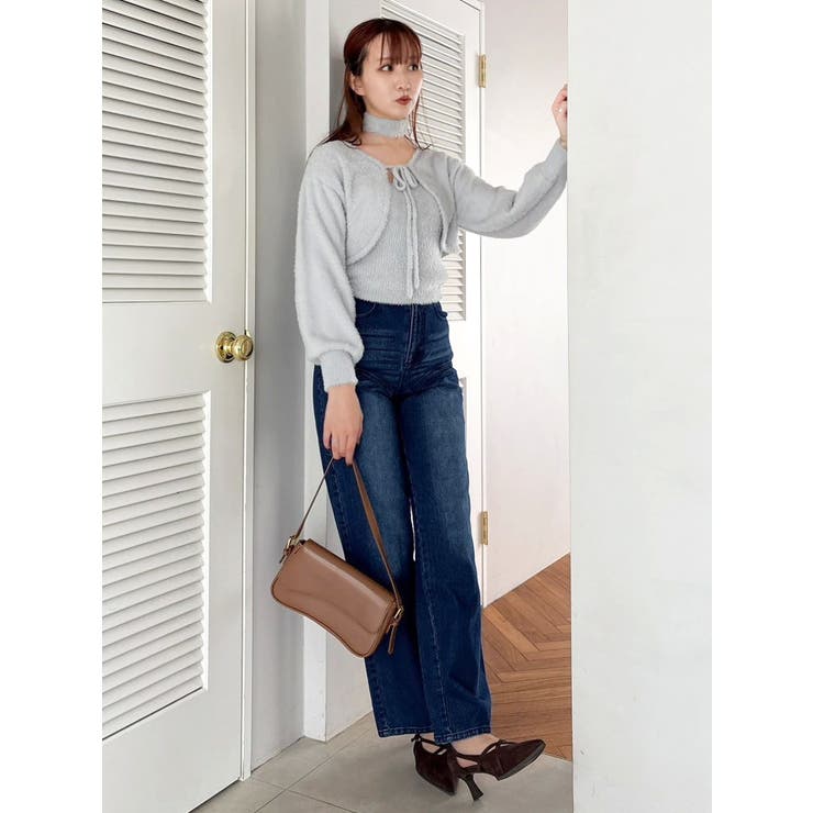 ミニシャギーニットボレロ | dazzlin | 詳細画像10 