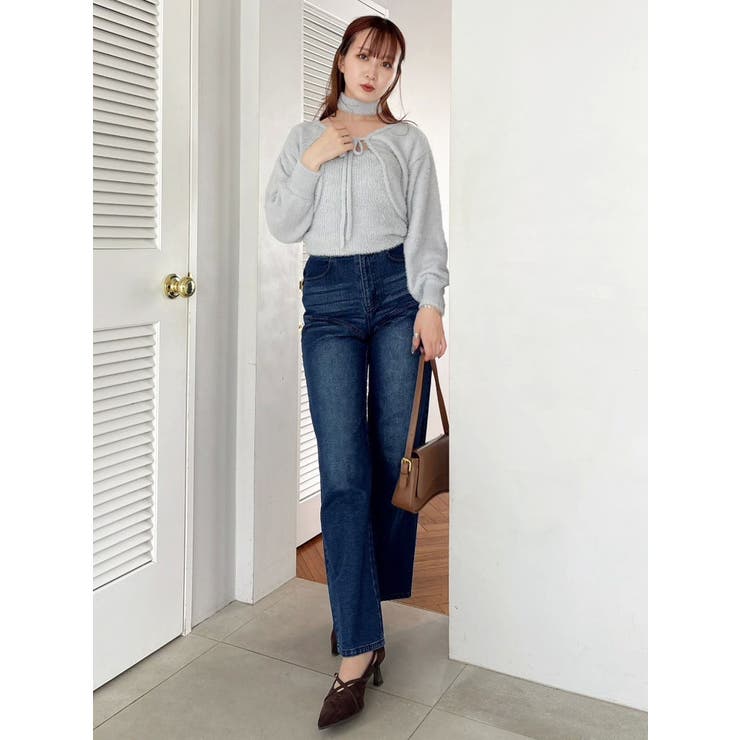 ミニシャギーニットボレロ | dazzlin | 詳細画像12 