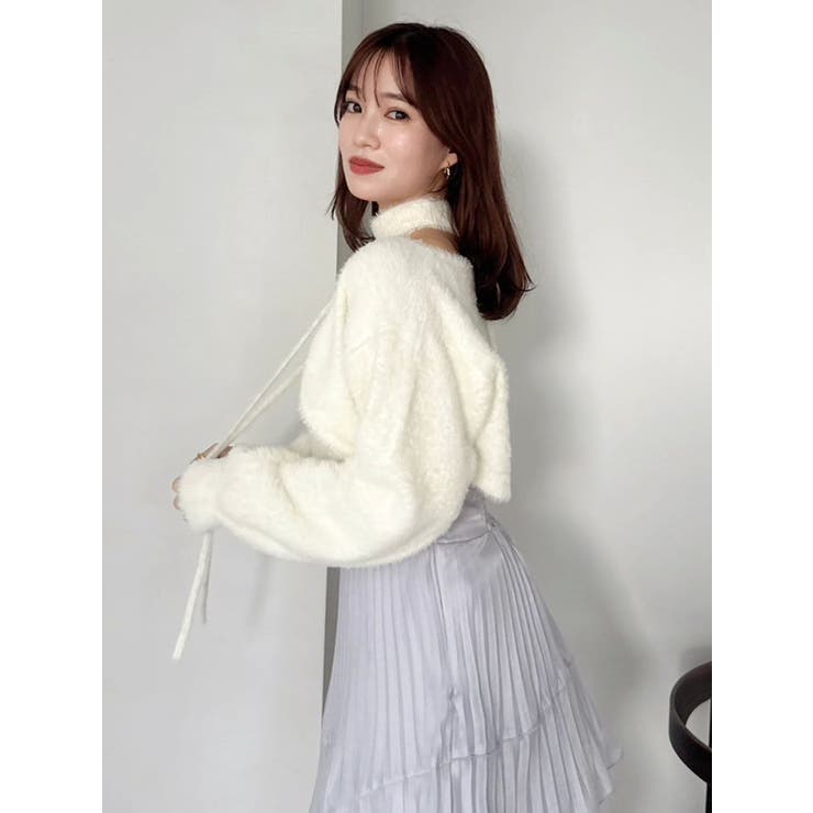 ミニシャギーニットボレロ | dazzlin | 詳細画像17 