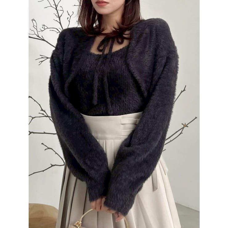 ミニシャギーニットボレロ | dazzlin | 詳細画像19 