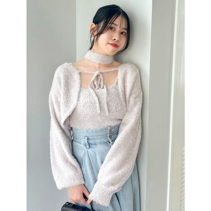 ミニシャギーニットボレロ | dazzlin | 詳細画像22 