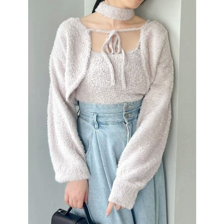 ミニシャギーニットボレロ | dazzlin | 詳細画像26 