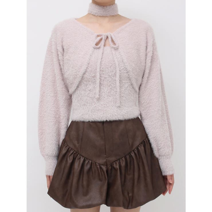 ミニシャギーニットボレロ | dazzlin | 詳細画像29 