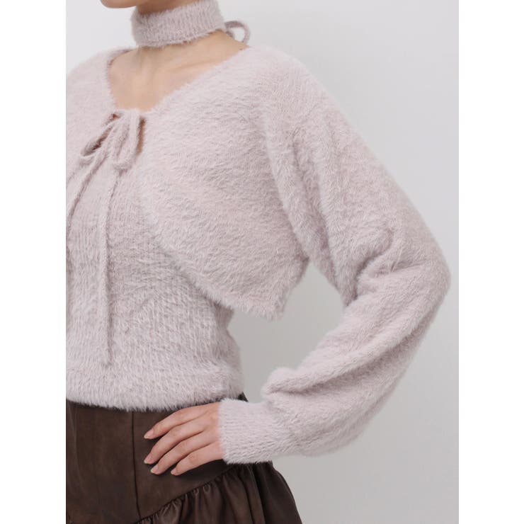 ミニシャギーニットボレロ | dazzlin | 詳細画像33 